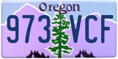 OR license plate 973VCF