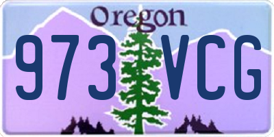 OR license plate 973VCG