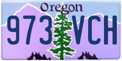 OR license plate 973VCH