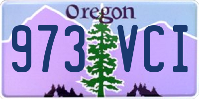 OR license plate 973VCI