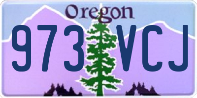 OR license plate 973VCJ