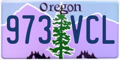OR license plate 973VCL