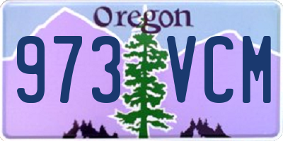 OR license plate 973VCM