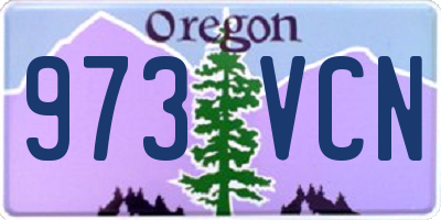 OR license plate 973VCN