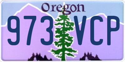 OR license plate 973VCP