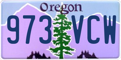 OR license plate 973VCW
