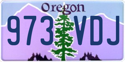 OR license plate 973VDJ