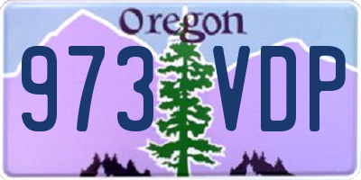 OR license plate 973VDP