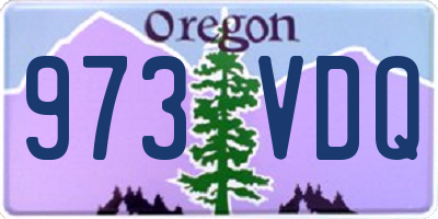 OR license plate 973VDQ