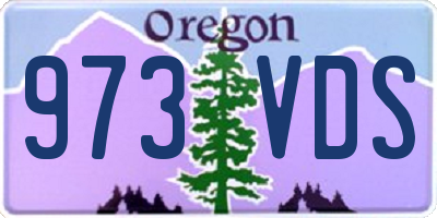 OR license plate 973VDS