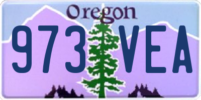 OR license plate 973VEA
