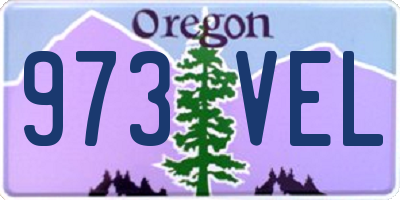 OR license plate 973VEL