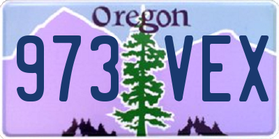 OR license plate 973VEX