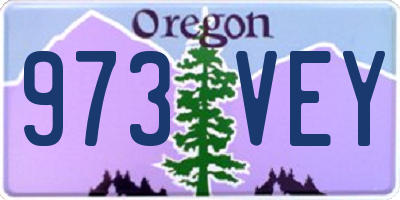OR license plate 973VEY
