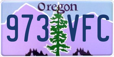 OR license plate 973VFC