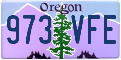 OR license plate 973VFE