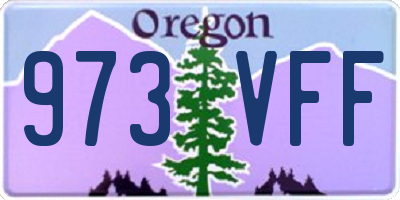 OR license plate 973VFF
