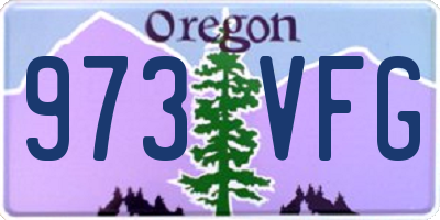 OR license plate 973VFG