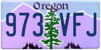 OR license plate 973VFJ