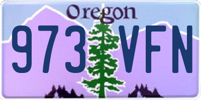 OR license plate 973VFN