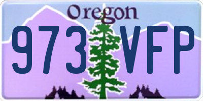 OR license plate 973VFP
