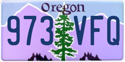 OR license plate 973VFQ