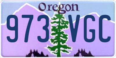 OR license plate 973VGC