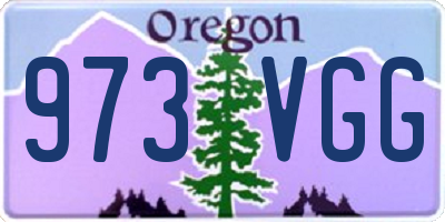 OR license plate 973VGG