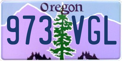 OR license plate 973VGL