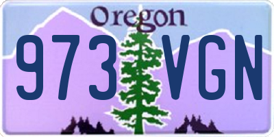 OR license plate 973VGN