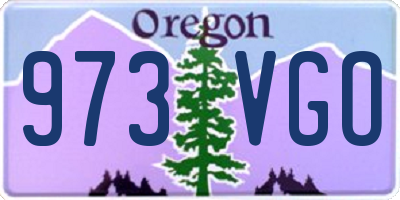 OR license plate 973VGO