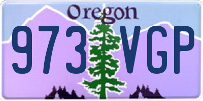 OR license plate 973VGP