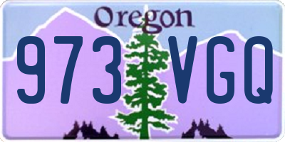 OR license plate 973VGQ