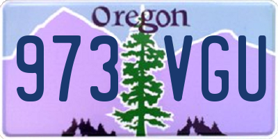 OR license plate 973VGU