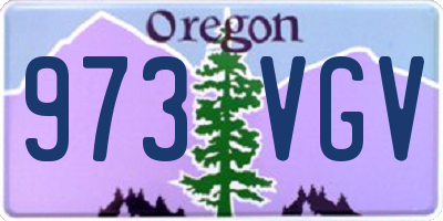 OR license plate 973VGV