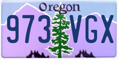 OR license plate 973VGX