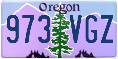 OR license plate 973VGZ
