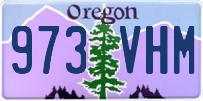 OR license plate 973VHM