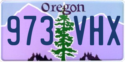 OR license plate 973VHX