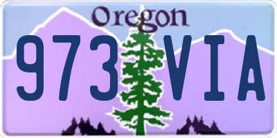 OR license plate 973VIA