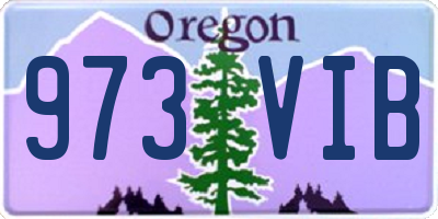 OR license plate 973VIB