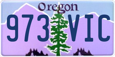 OR license plate 973VIC