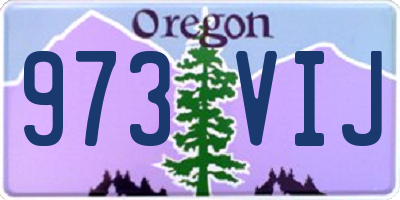OR license plate 973VIJ