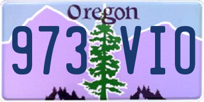 OR license plate 973VIO