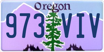 OR license plate 973VIV