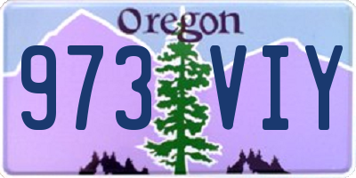 OR license plate 973VIY