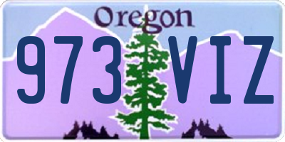 OR license plate 973VIZ