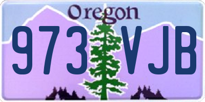 OR license plate 973VJB