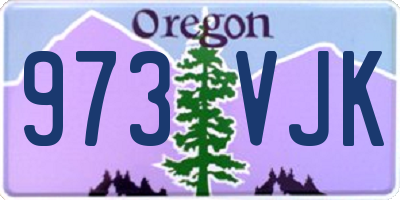 OR license plate 973VJK
