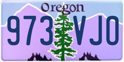 OR license plate 973VJO